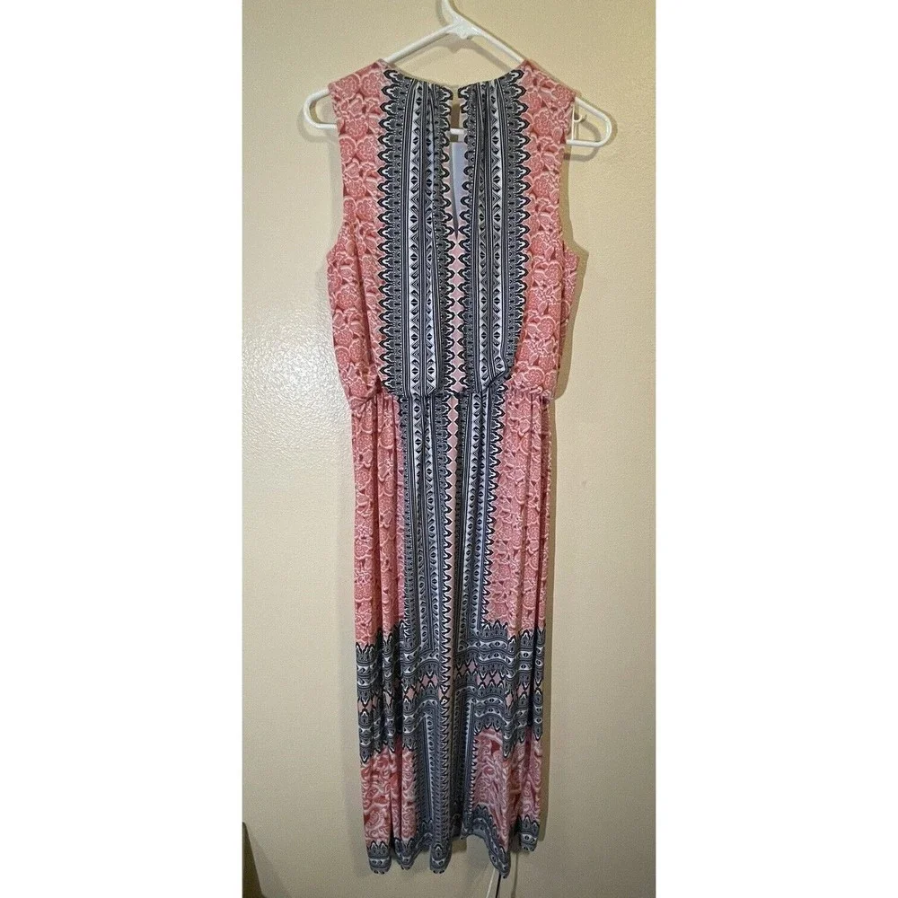 London Style Collection Dress Size 8 Paisley Print Long - Picture 6 of 6